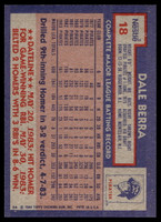 1984 Topps Nestle #18 Dale Berra Near Mint+ 