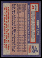 1984 Topps Nestle #47 Rudy Law Near Mint+ 