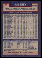 1984 Topps Nestle #51 Jim Frey Near Mint+ 