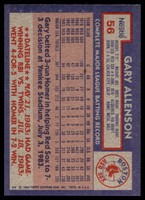 1984 Topps Nestle #56 Gary Allenson Near Mint+ 