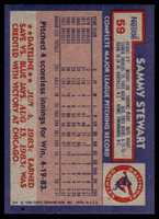 1984 Topps Nestle #59 Sammy Stewart Near Mint+ 