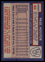 1984 Topps Nestle #60 Paul Molitor Near Mint+ 