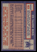 1984 Topps Nestle #63 Ed Vande Berg Near Mint+ 
