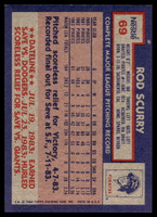 1984 Topps Nestle #69 Rod Scurry Near Mint+ 