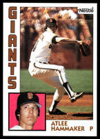1984 Topps Nestle #85 Atlee Hammaker Near Mint+ 