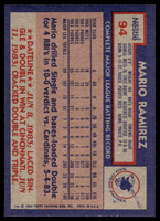 1984 Topps Nestle #94 Mario Ramirez Near Mint+ 