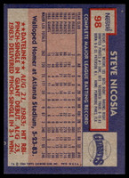 1984 Topps Nestle #98 Steve Nicosia Near Mint 