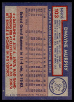 1984 Topps Nestle #103 Dwayne Murphy Near Mint+ 