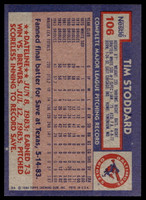 1984 Topps Nestle #106 Tim Stoddard Near Mint+ 