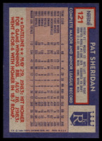 1984 Topps Nestle #121 Pat Sheridan Near Mint+ 