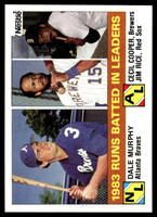 1984 Topps Nestle #133 Dale Murphy/Cecil Cooper/Jim Rice Near Mint+ 