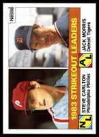 1984 Topps Nestle #136 Steve Carlton/Jack Morris Near Mint+ 