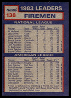 1984 Topps Nestle #138 Al Holland/Dan Quisenberry Near Mint+  ID: 524207