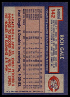 1984 Topps Nestle #142 Rich Gale Near Mint+ 