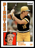 1984 Topps Nestle #144 Brian Harper Near Mint+ RC Rookie 