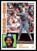 1984 Topps Nestle #154 Dave Henderson Near Mint+ 
