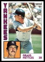1984 Topps Nestle #175 Graig Nettles Near Mint+ 