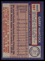 1984 Topps Nestle #197 Garry Hancock Near Mint+ 