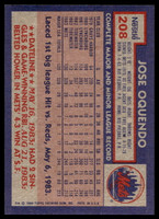 1984 Topps Nestle #208 Jose Oquendo Near Mint+ RC Rookie 