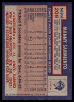 1984 Topps Nestle #209 Manny Sarmiento Near Mint+ 