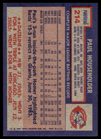 1984 Topps Nestle #214 Paul Householder Near Mint+ 