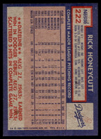 1984 Topps Nestle #222 Rick Honeycutt Near Mint+ 
