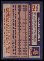 1984 Topps Nestle #234 Rafael Ramirez Near Mint+ 