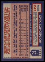 1984 Topps Nestle #247 Onix Concepcion Near Mint+ 