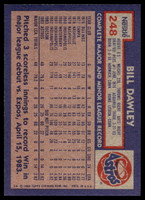 1984 Topps Nestle #248 Bill Dawley Near Mint+ 