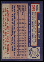 1984 Topps Nestle #265 Donnie Hill Near Mint+ 