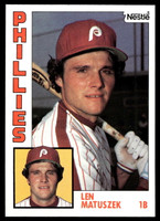 1984 Topps Nestle #275 Len Matuszek Near Mint+ 
