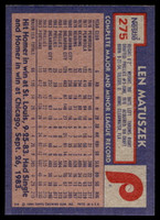 1984 Topps Nestle #275 Len Matuszek Near Mint+ 