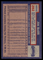 1984 Topps Nestle #282 Jim Barr Near Mint+ 