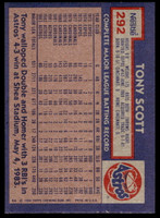 1984 Topps Nestle #292 Tony Scott Near Mint+ 