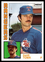 1984 Topps Nestle #341 Dave Tobik Near Mint+ 