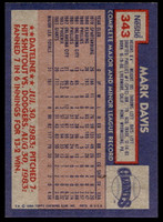 1984 Topps Nestle #343 Mark Davis Near Mint+ 