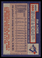 1984 Topps Nestle #359 Jim Acker Near Mint+ 