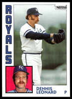 1984 Topps Nestle #375 Dennis Leonard Near Mint+ 