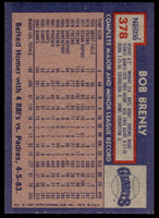 1984 Topps Nestle #378 Bob Brenly Near Mint+ 