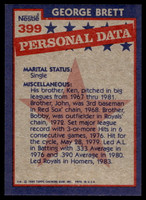 1984 Topps Nestle #399 George Brett Near Mint+ 