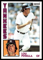 1984 Topps Nestle #408 Lou Piniella Near Mint+ 