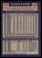1984 Topps Nestle #412 Doug Rader Near Mint+ 