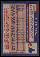 1984 Topps Nestle #421 Charlie Lea Near Mint+ 