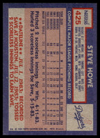 1984 Topps Nestle #425 Steve Howe Near Mint+ 