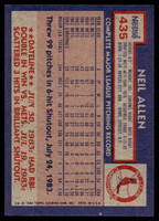 1984 Topps Nestle #435 Neil Allen Near Mint+ 
