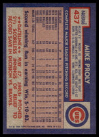 1984 Topps Nestle #437 Mike Proly Near Mint+ 