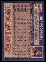 1984 Topps Nestle #438 Biff Pocoroba Near Mint+ 