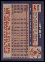 1984 Topps Nestle #445 Jerry Remy Near Mint+ 