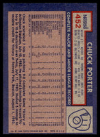 1984 Topps Nestle #452 Chuck Porter Near Mint+ 