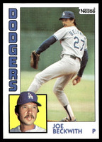 1984 Topps Nestle #454 Joe Beckwith Near Mint+ 